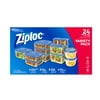 Ziploc Containers Variety Pack, 2.48L Total, 12 Plastic Containers and 12 Plastic Lids for Food Storage