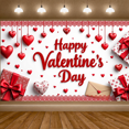 thumbnail image 5 of LUUFILx Valentine's Day Decorative Banner Valentine's Backdrop Photography Props Events Anniversaries Party Supplies Romantic Gifts Wall Decorations, 5 of 7