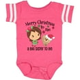 thumbnail image 3 of Inktastic Merry Christmas to me, a Big Sister to be Girls Baby Bodysuit, 3 of 5