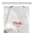 thumbnail image 4 of (Copa de vino Love/500ml) Copa de vino rosa de cristal de borosilicato alto, 4 of 14