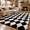 Diamond Black & White, variant on UNTIMATY 8' x 10' Area Rug, Soft Fluffy Shag Rug, Multicolor Checkered Rug for Living Room Bedroom, Plush Indoor Carpet