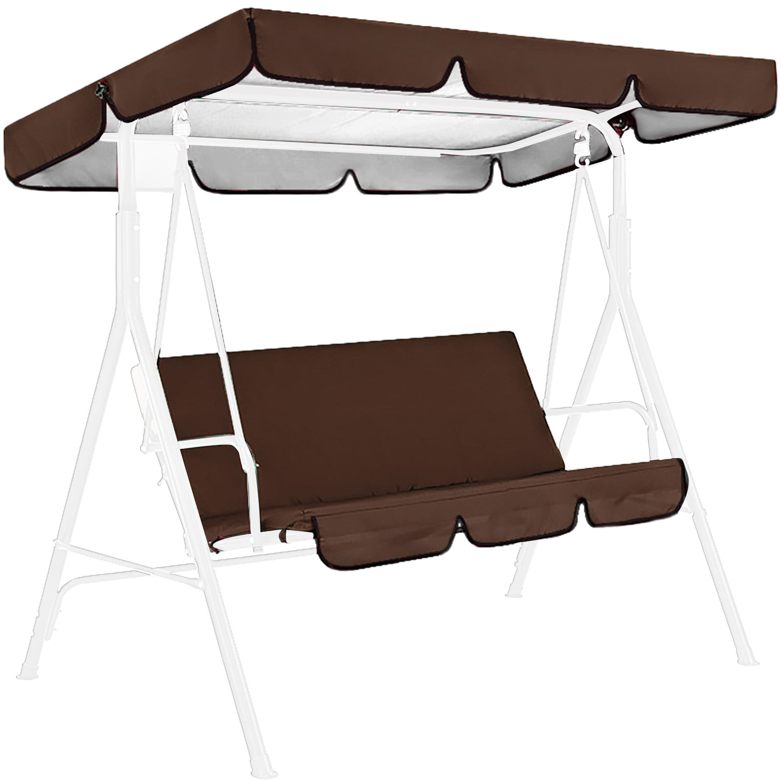 Details about   Swing Canopy for Patio home Hammock Furniture Porch Person 3 Seat Cover 210D 