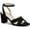 Black MC, variant on Womens Kyraa Faux Suede Dressy Block Heels