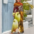 thumbnail image 3 of Rosh Hashana Symboles Robe Longue Robe de Soirée Femme Robe d'Invité de Mariage 2024, 3 of 4