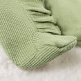 thumbnail image 4 of AherBiu Baby Boys Girls Clothes Rompers Bodysuits Infants Long Sleeve Ruffle Fall Zip up Crewneck Jumpsuits Solid Color Casual Outfits, 4 of 9