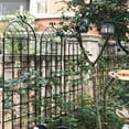 thumbnail image 6 of 4 Pack Large Garden Trellis 71" H x 19.7" W Heavy Duty Rustproof Black Iron Plant Trellis for Potted Plant Support Metal Climbing Rose Trellis Vine Vegetable Cucumber, 6 of 10