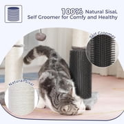 Cat Tree Tower for Large Cats Cat Scratching Post with 20x15.7”Wide Top Bed, Self Groomer, Thick Scratch Post [Dia4.5”] and Danging Ball Great for Indoor Cats-Large Grey.Product promotion event