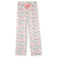 thumbnail image 3 of Sleep On It Girls Short Sleeve Button Down Top & Pant with Scrunchie, 2-Piece Sleep Set, Sizes 7-16, 3 of 5