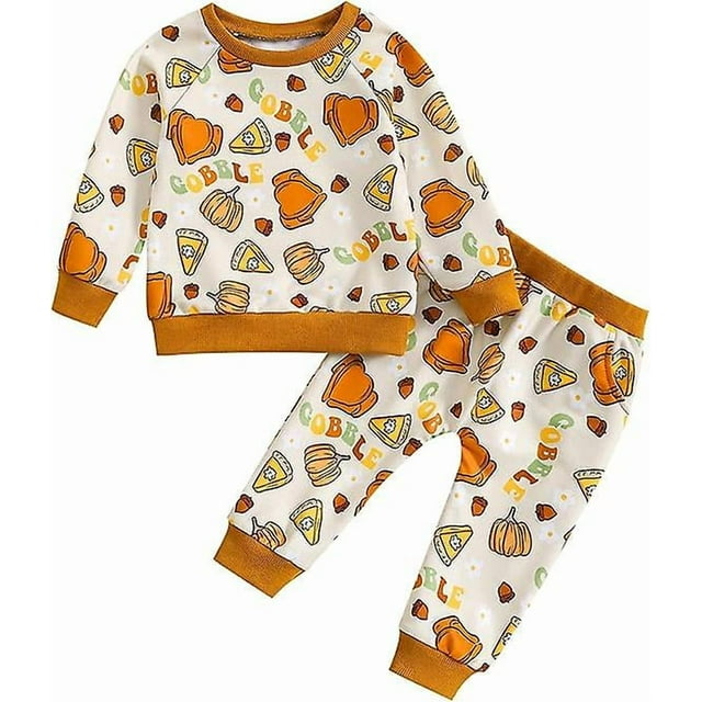 Toddler Baby Girls Halloween Clothes Kid Girl Cute Pumpkin Print Outfits Pullover Sweatshirts And Flare Trouser Setsize110cmsuggest Age: 2-3 Years