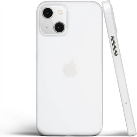 totallee Thin iPhone 13 Mini Case, Thinnest Cover Ultra Slim Minimal - for Apple iPhone 13 Mini (2021) (Frosted Clear)