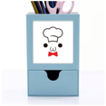 thumbnail image 1 of Lovely Face I Am A Chef Expression Desk Supplies Organizer Pen Holder Card, 1 of 3