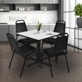 thumbnail image 2 of Regency Cain Large 48 in. Square X-Base Breakroom Table- White, 2 of 8