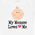 thumbnail image 4 of Inktastic Me Memere Loves Me Grandchild Girls Baby Bodysuit, 4 of 5