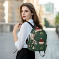 thumbnail image 6 of FORMRS Mini Backpack Purse for Women Travel Daypack Casual Shoulder Bag, Christmas Santa Hats, 6 of 7