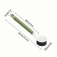 thumbnail image 2 of JingChun 1Pc Dish Brush with Handle, Kitchen Scrub Brush for Cleaning Dish, Pot, Sink and Stove, Skillet Scrubber with Tough Bristles for Cast Iron Grill Pan, 2 of 3