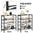 thumbnail image 5 of HOOBRO 5-Tier Shoe Rack Storage with Adjustable Shelf for 16 Pairs Shoes Entryway Hallway Charcoal Gray BC01XJ01, 5 of 6