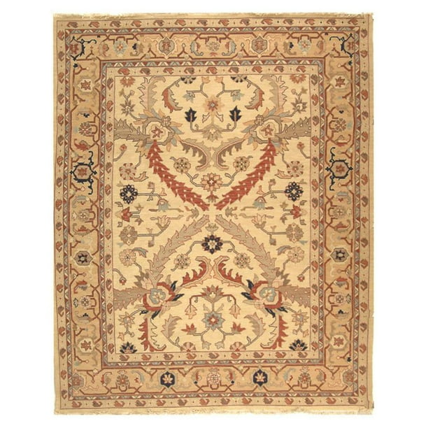 Safavieh Sumak Lucian Floral Wool Area Rug Ivory Gold 8 X 10 Walmart Com