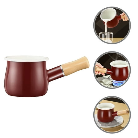 Worgeous Enamel Pitcher Enamel Creamer Pitcher Dark Red 1Pcs