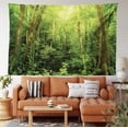 thumbnail image 2 of Tropical Tapestry, Tropical Rainforest Landscape Malaysia Asia Green Tree Trunks Uncultivated Wood Print, Fabric Wall Hanging Decor for Bedroom Living Room Dorm, 5 Sizes, Green, by Ambesonne, 2 of 9