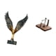 thumbnail image 5 of Estatua de la casa,Estatua de ala hecha a mano,artesanía de resina para cafetería,Escultura de alas extendidas,adorno artesanal,Portapapeles,Servilletero de, 5 of 8
