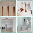 thumbnail image 5 of Ganchos de pared adhesivos de 20 piezas resistentes, 13 libras (máx.), ganchos transparentes reutilizables sin costuras, impermeables y a prueba de aceite para Baño, 5 of 5