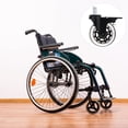 thumbnail image 1 of KAKOWELY 5 Pcs Roues de Chaise de Remplacement Noir PU pour Meubles Mobilité Roulement Fluide, 1 of 8
