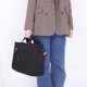 thumbnail image 4 of Bolso Mano Gran Capacidad para Mujer Elegante Bolso Lona Con Correa Ajustable (negro S), 4 of 9