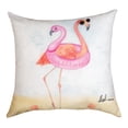 thumbnail image 2 of Floatie Flamingo Climaweave Pillow 18" Indoor/Outdoor, 2 of 3