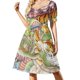 thumbnail image 1 of Vestido de manga corta Tigres vs Dragones Ropa de mujer Vestidos de mujer Vestidos de fiesta de verano para mujer, 1 of 8