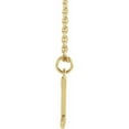 thumbnail image 2 of Precious Stars Unisex 14K Yellow Gold Initial L Dangle Necklace, 2 of 3