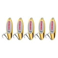 thumbnail image 2 of 5 cucharas de pesca, cebos para lubina, cebos de metal duro de agua dulce, señuelos de pesca para gallineta nórdica, bagre, salmón, equipo de pesca, Oro 21g DYNWAVEMX Señuelos de cucharas de pesca, 2 of 8