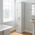 thumbnail image 2 of Crosley Brands CF7019-WH Seaside Tall Linen Cabinet, Distressed White, 2 of 10