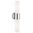 thumbnail image 2 of Access Lighting Aqueous Brushed Steel 2-Light Wall Sconce Opal Glass Shade, 2 of 3