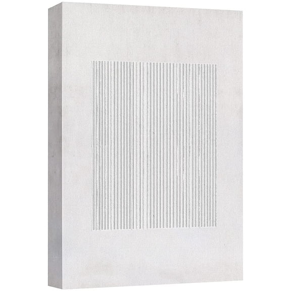 wall26 Canvas Print Wall Art Black White Duotone Geometric Lines Abstract Shapes Illustrations Modern Art Decorative Minimal Multicolor Relax/Calm Zen for Living Room, Bedroom, Office - 16x24 inches