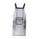thumbnail image 2 of Delantal de trabajo TUMALL, delantal de cocina con bolsillo para secarse las manos, delantal para lavar platos, impermeable, blanco, 2 of 6