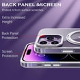 thumbnail image 6 of Case for iPhone 14 Pro Max 6.7-Inch,  [Compatible with Magsafe] with 360° Rotatable Ring Holder Kickstand Slim Transparent Mens Women Shockproof Protective Phone Cover, Clear, 6 of 18