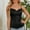 Black, variant on QUINDOS Womens Tank Tops 2025 Basic Summer Black Fashion Sleeveless Satin Sling Solid Color V-Neck Tops Blouse Camisoles for Women 2025