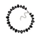 thumbnail image 1 of Collar de diamantes de imitación Sonducket para mujer colgante ajustable negro, 1 of 1