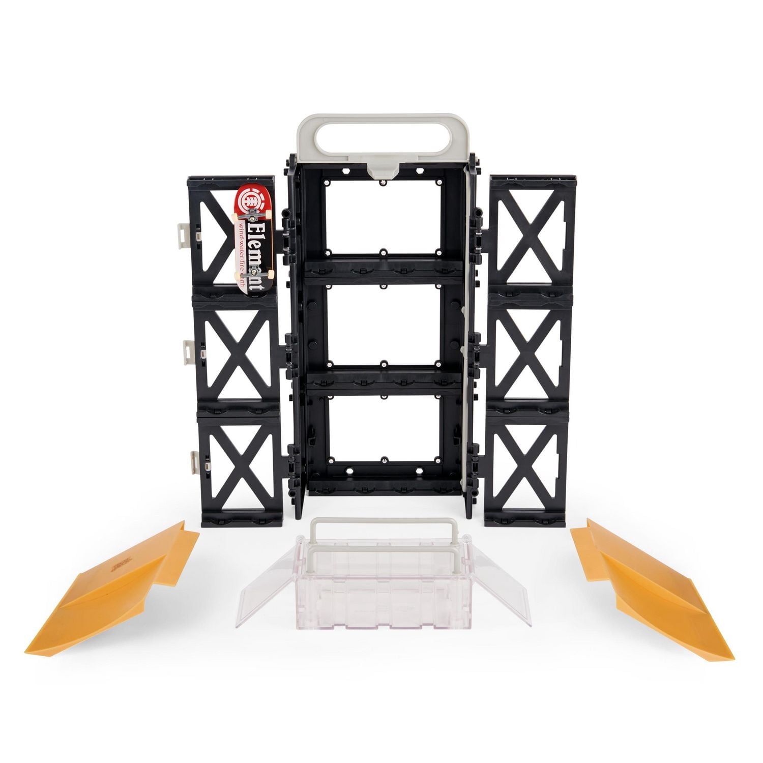 Tech Deck, Play and Display Transforming Ramp Set and Carrying Case with Exclusive Fingerboard, Kids Toy for Ages 6 and up