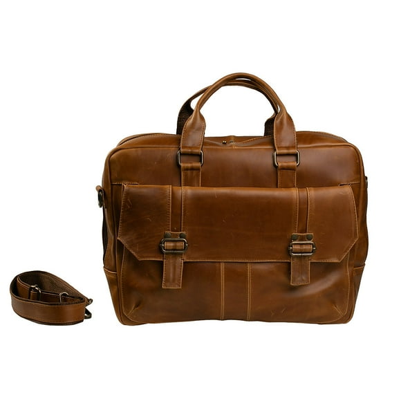 Maletín unisex de piel Castelli Leather Authentic CON BOLSA Miel