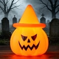 thumbnail image 6 of Tryvkinvive Halloween Pumpkin Decorations, Pumpkin Light with Witch Hat, Light Up Pumpkin Decorations,Halloween Decorations Indoor for Tabletop Mantel Party Home Decor, 6 of 8