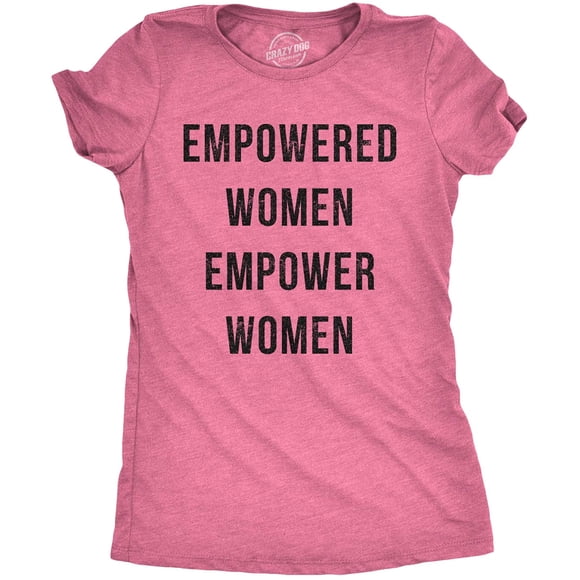 Crazy Dog T-Shirts Womens Empowered Women Empower Women T-Shirt Cool RBG Ruth Bader Ginsburg Feminism Tee