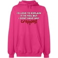 thumbnail image 2 of OXI Hoodie Sweatshirt - I Don't Have Any Crayons, Basic Casual Hoodie for Men's and Women Fleece Hoodie Long Sleeve - Heliconia Medium, 2 of 3