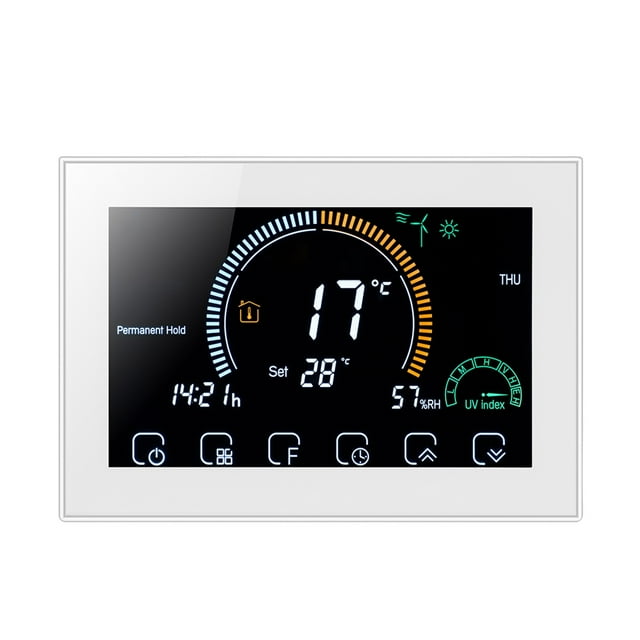 Smart Thermostat, Programmable Via WiFi, Up To 3500W for Hydro Floor Heating Gas Boiler Temperature Controller ,Easy to Install