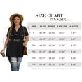 thumbnail image 7 of PINKSIR Plus Size Short Sleeve Henley Shirt for Women Flowy Tunic Tops Loose Fit Pleated Swing Blouse Black 1X-5X, 7 of 7