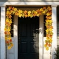 thumbnail image 6 of Yyuenw 78.74in Artificial Maple Leaf Fall Garland Hanging Vine, Autumn Foliage Decor for Halloween Thanksgiving Fireplace Door Indoor Outdoor Home Decor, 6 of 9