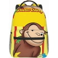 thumbnail image 7 of Curious George Anime Backpacks Canvas Backpack Cartoon Daypack Unisex Lightweight Bags for Office Travel, 7 of 7