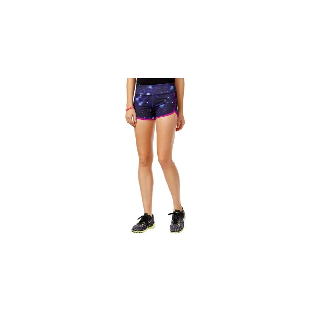 Energie Fernanda Athletic - Pantalones cortos de entrenamiento para mujer, color morado, extragrande