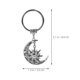 thumbnail image 2 of unbranded Accesorio Llavero Solar Y Lunar Plateado Estilo Retro Para Llaves Y De, 2 of 8