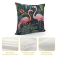 thumbnail image 4 of COMIO  Jungle Pattern with Toucan, Flamingo and Parrot Throw Pillow Covers Sofa Pillowcase Car Square Throw Pillowcases Home Decoration, 4 of 5